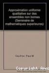 Approximation uniforme qualitative sur des ensembles non bornés vignette